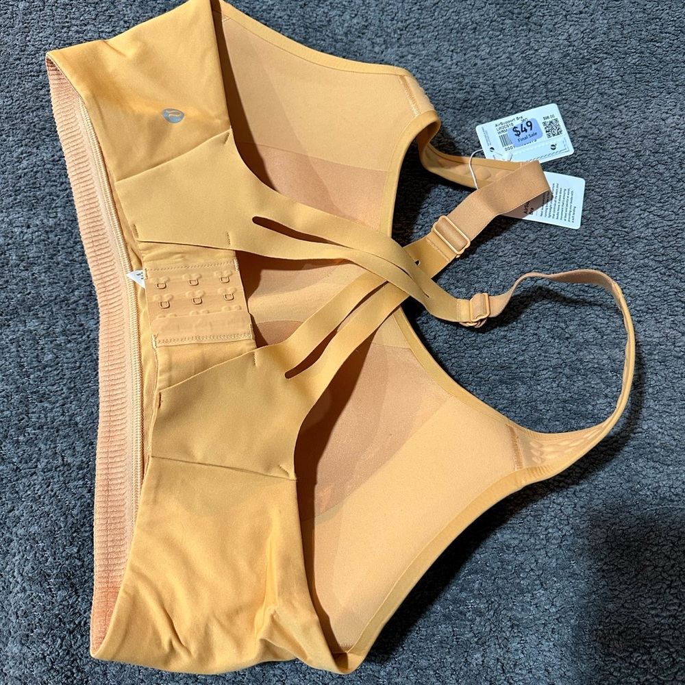 Lululemon Airsupport Bra Women's Gold Sports Bra